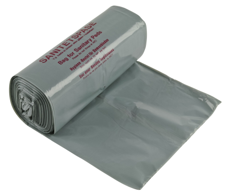 Sanitetspåse plast grå  100/rl