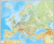 Europakarta 1:5,5milj 98x82cm