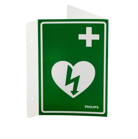 Skylt AED Wall Sign grön