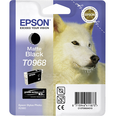 Bläck Epson T0968 matt svart