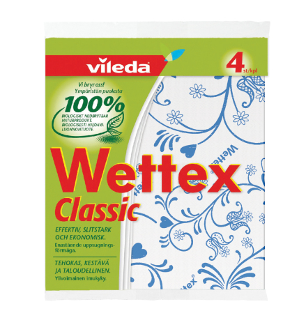 Wettex Classic sort.färg 4-p