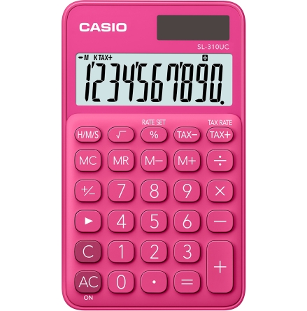 Miniräknare Casio SL-310UC röd