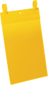 Plastficka A4S m. fstband gul