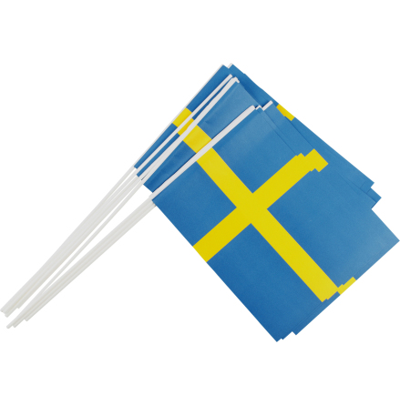 Flaggor svenska 20x25 cm 10 st