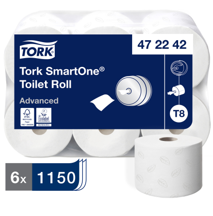 Toalettppr Tork T8 SmartOne 6/