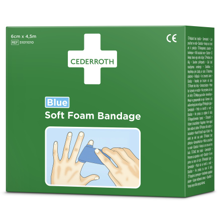 Bandage Soft Foam Bandage Blue
