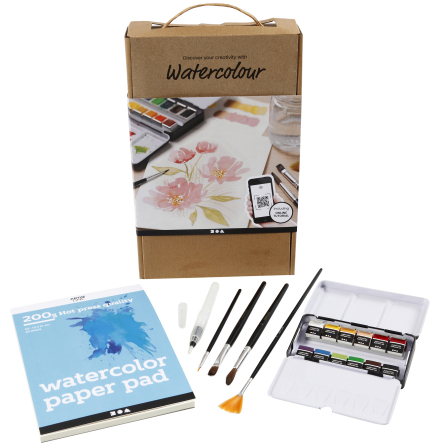 Box Lär dig måla med akvarell