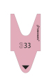 Nummerrulle T80 40mm rosa 6/fp
