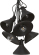 Ljusslinga Daphne svart 7,2 m