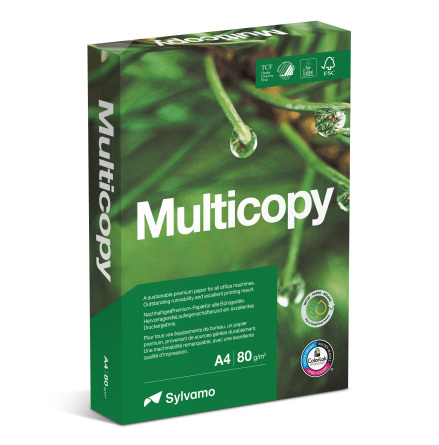 Papper Multicopy A4 80g 500/pk