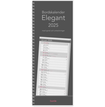 Bordskalender Elegant 2025