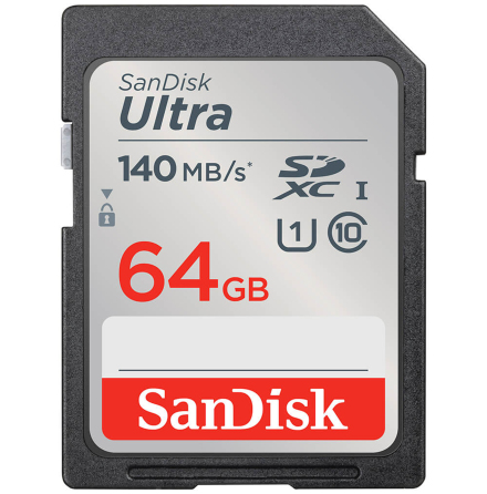 Minneskort SDXC 64GB 140MB/s