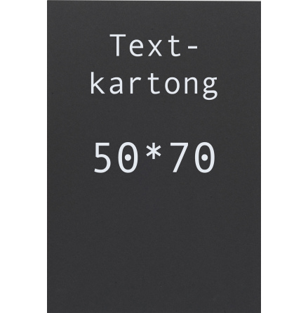 Kartong 50x70cm svart 10/fp