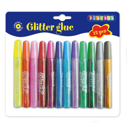 Glitterlim 13ml 12sort.frg