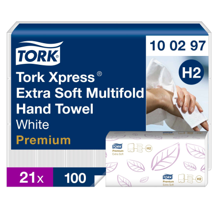 Handduk Tork Premium H2 2100/f