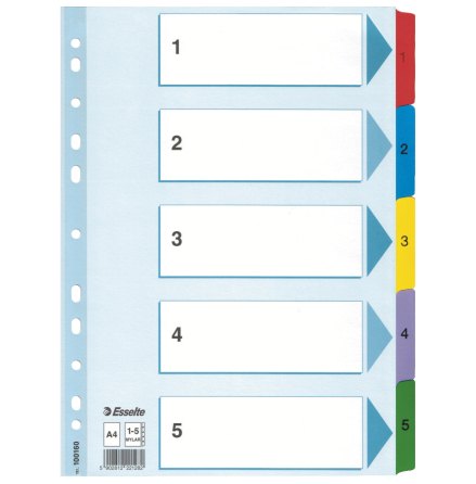 Register Esselte Mylar A4 1-5