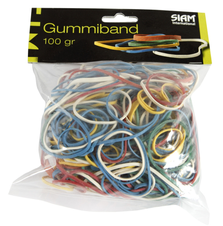 Gummiband sort.storlekar 100g