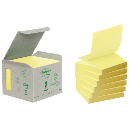 Post-it Milj Z 76x76 gul 6/fp