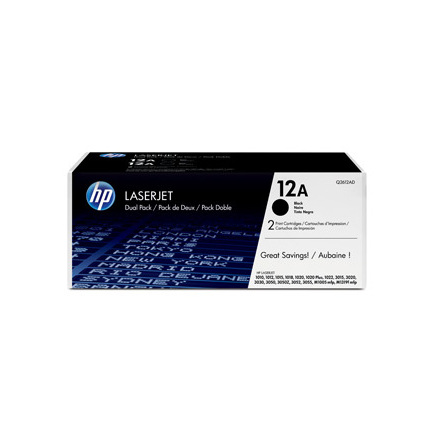 Toner HP Q2612AD svart    2/fp