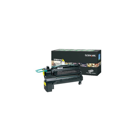 Toner Lexmark X792X1YG gul