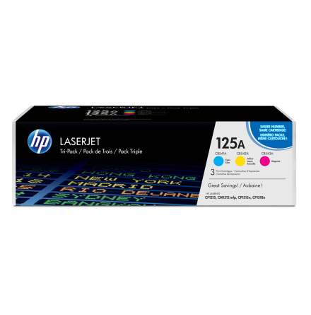 Toner HP 125A C/M/Y 3-pack