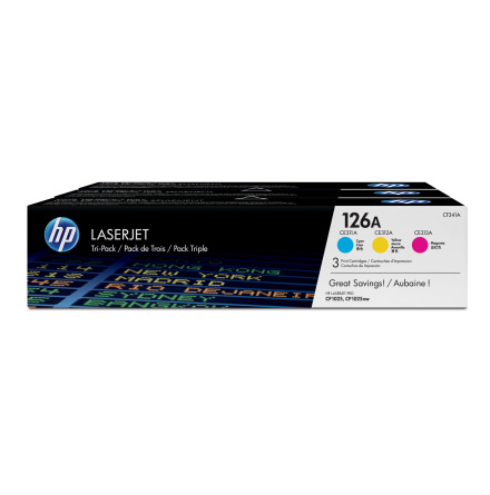 Toner HP 126A C/M/Y 3-pack