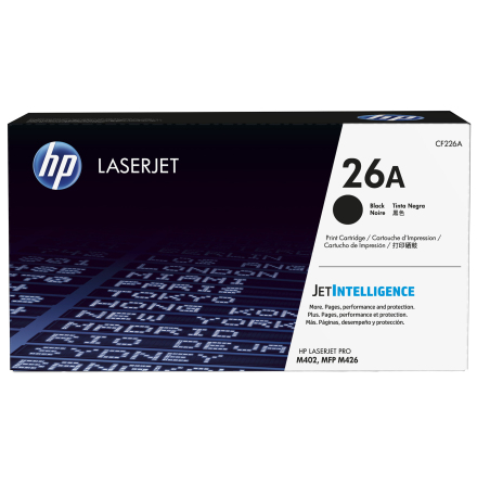 Toner HP 26A CF226A Svart 3,1k