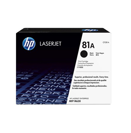 Toner HP 81A CF281A svart