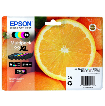 Blck Epson 33XL CMYB/PB 5/fp