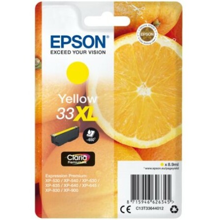 Blck Epson 33XL gul