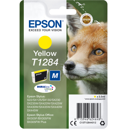 Blck Epson T1284 gul