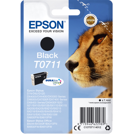 Blck Epson T0711 svart