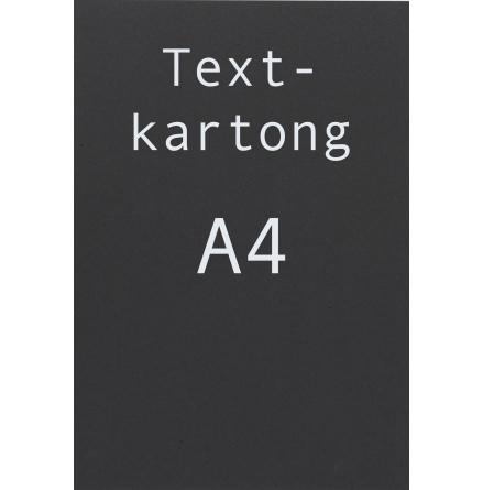 Kartong A4 svart 25/fp