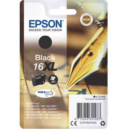 Blck Epson 16XL svart