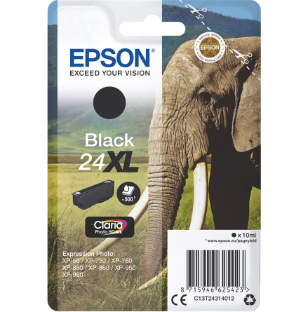 Blck Epson 24XL svart