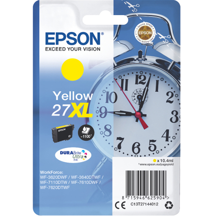 Blck Epson 27XL gul