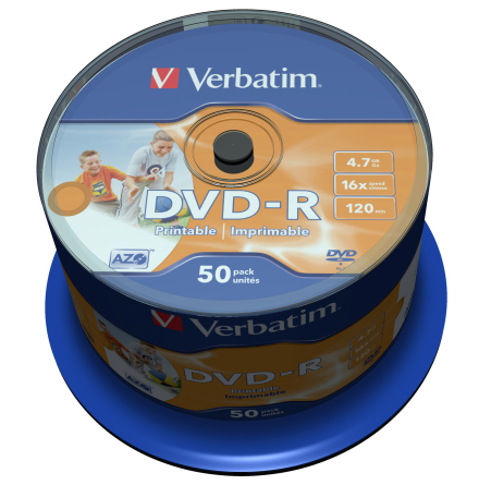 DVD-R Verbatim Printable 50/fp