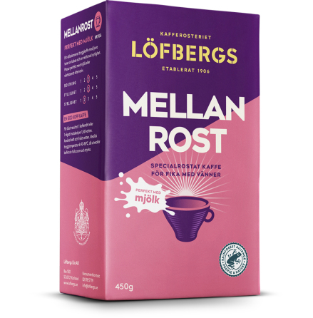 Kaffe Lfbergs Mellanrost 450g