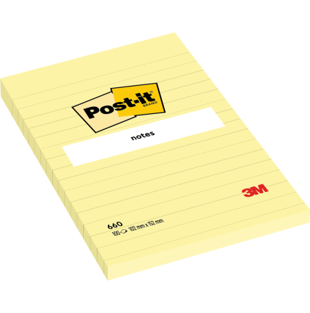 Post-it 660 linj 102x152 100bl