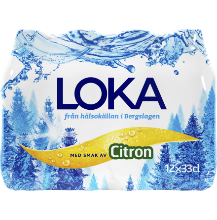 Loka citron PET 33cl 12pack in