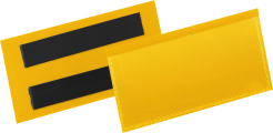Etiketthll. mag. 100x38mm gul