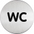 Symbolskylt WC 83mm