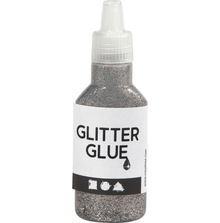 Glitterlim 25ml silver