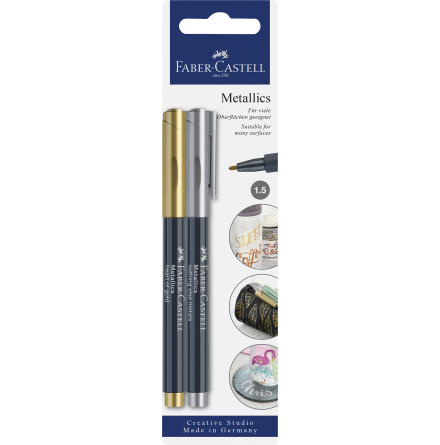 Mrkpennor Faber metallic 2/fp