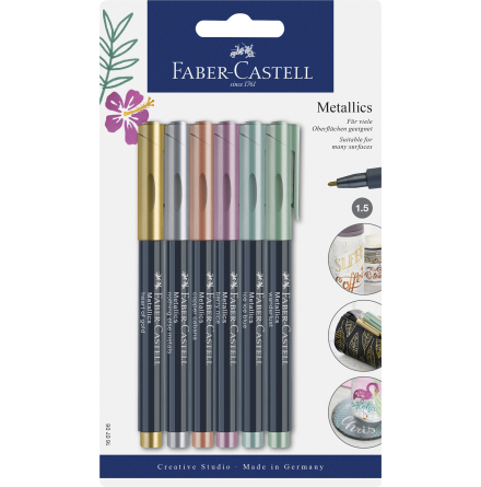 Mrkpennor Faber metallic 6/fp