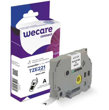 Mrkband Wecare TZe 9mm sv/vit