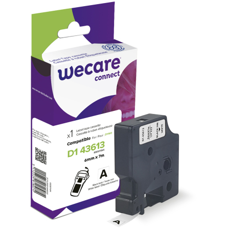 Mrkband Wecare D1 sva/vit 6mm