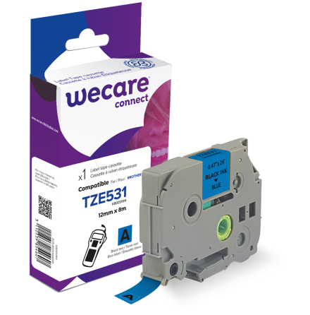 Mrkband Wecare TZe 12mm sv/bl