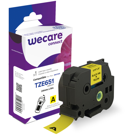 Mrkband Wecare TZe 24mm sv/gu