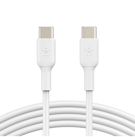 USB-C till USB-C Kabel Vit 2m